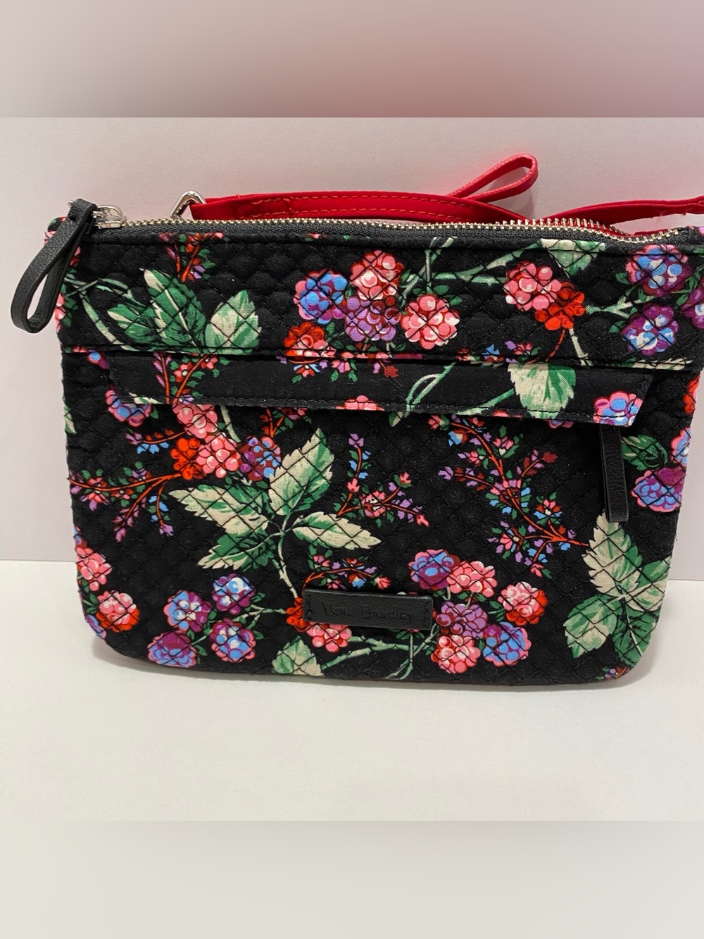 Vera Bradley Double Crossbody Set NWOT Winterberry & Cardinal Red